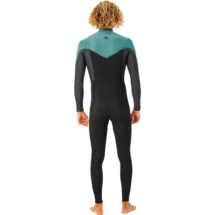 2023 Rip Curl Hombres Dawn Patrol Performance 4/3mm Chest Zip Neopreno WSM9WM - Muted Green